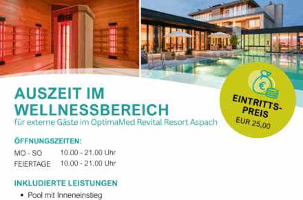 Auszeit im Wellnessbereich des Optimamed Revital Resort Aspach
