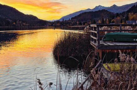 OptimaMed Weißbriach: Abendstimmung am Weissensee
