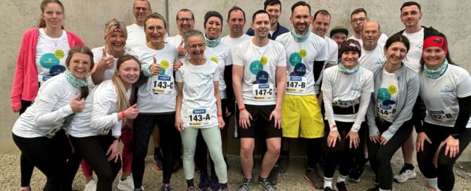 Aspach Mitarbeiter:innen beim Sparkasse OÖ Teamlauf 2026