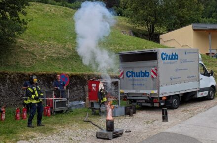 Löschübungen beim OptimaMed Rehazentrum Raxblick