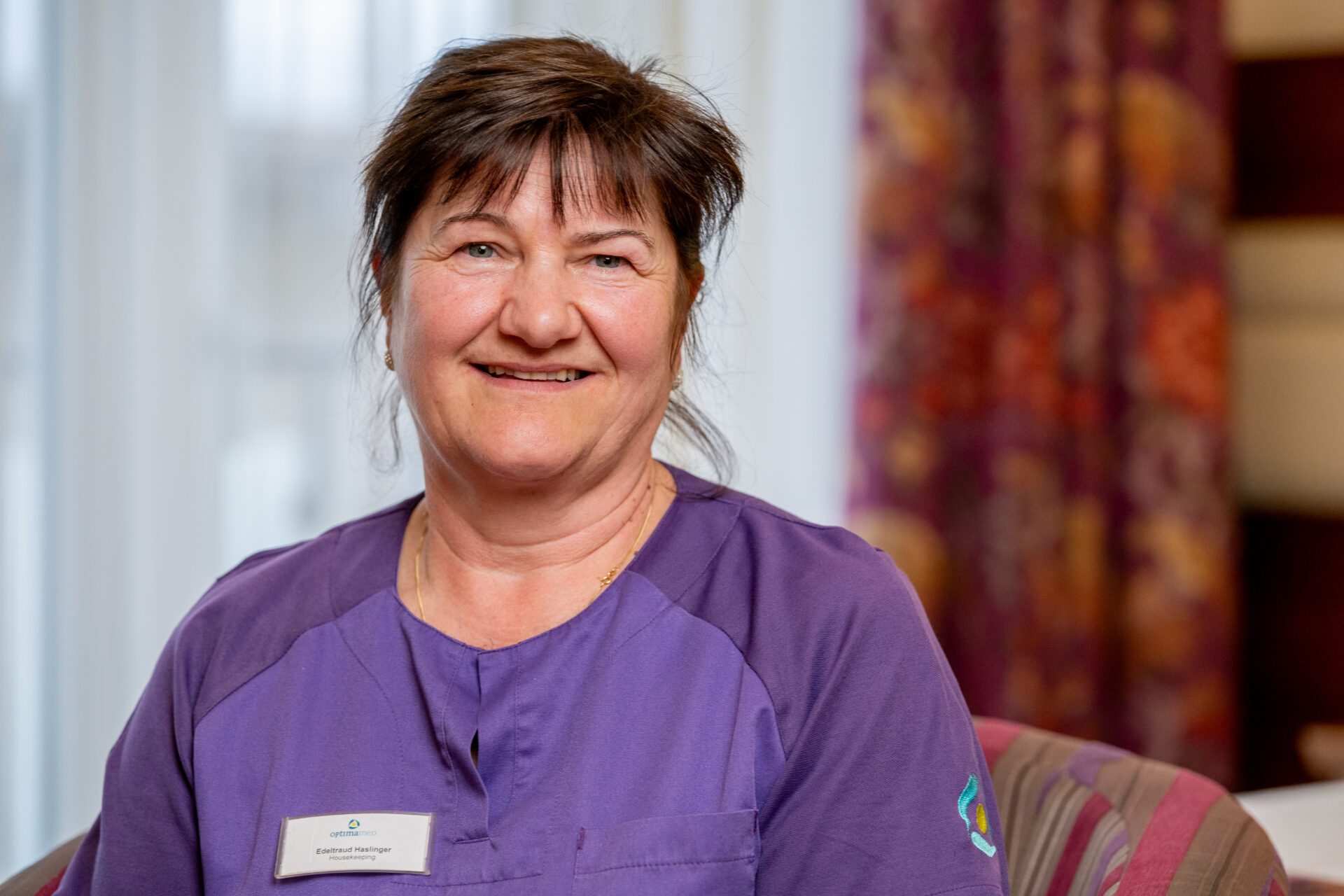 Edeltraud Haslinger, OptimaMed Mitarbeiterin Housekeeping Edeltraud Haslinger, OptimaMed Mitarbeiterin Housekeeping