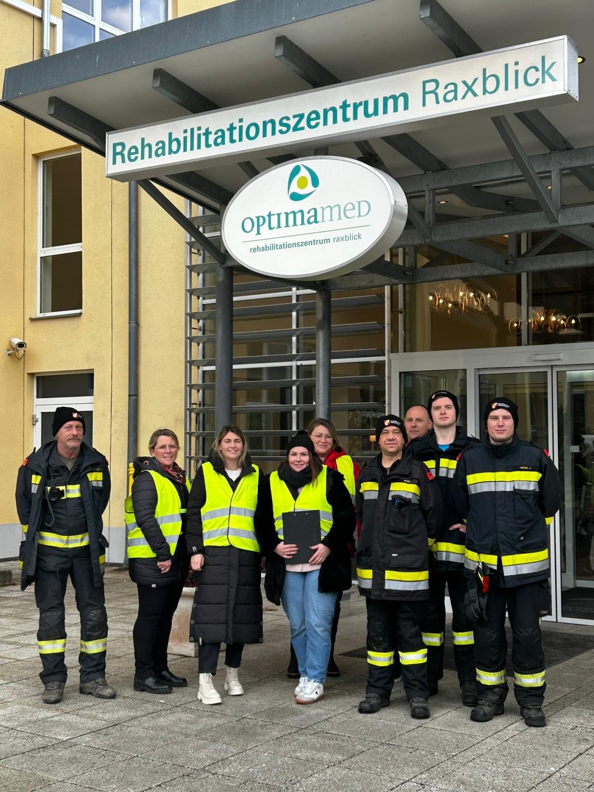 Evakuierungsübung für die Rehaklinik Raxblick Evakuierungsübung für die Rehaklinik Raxblick