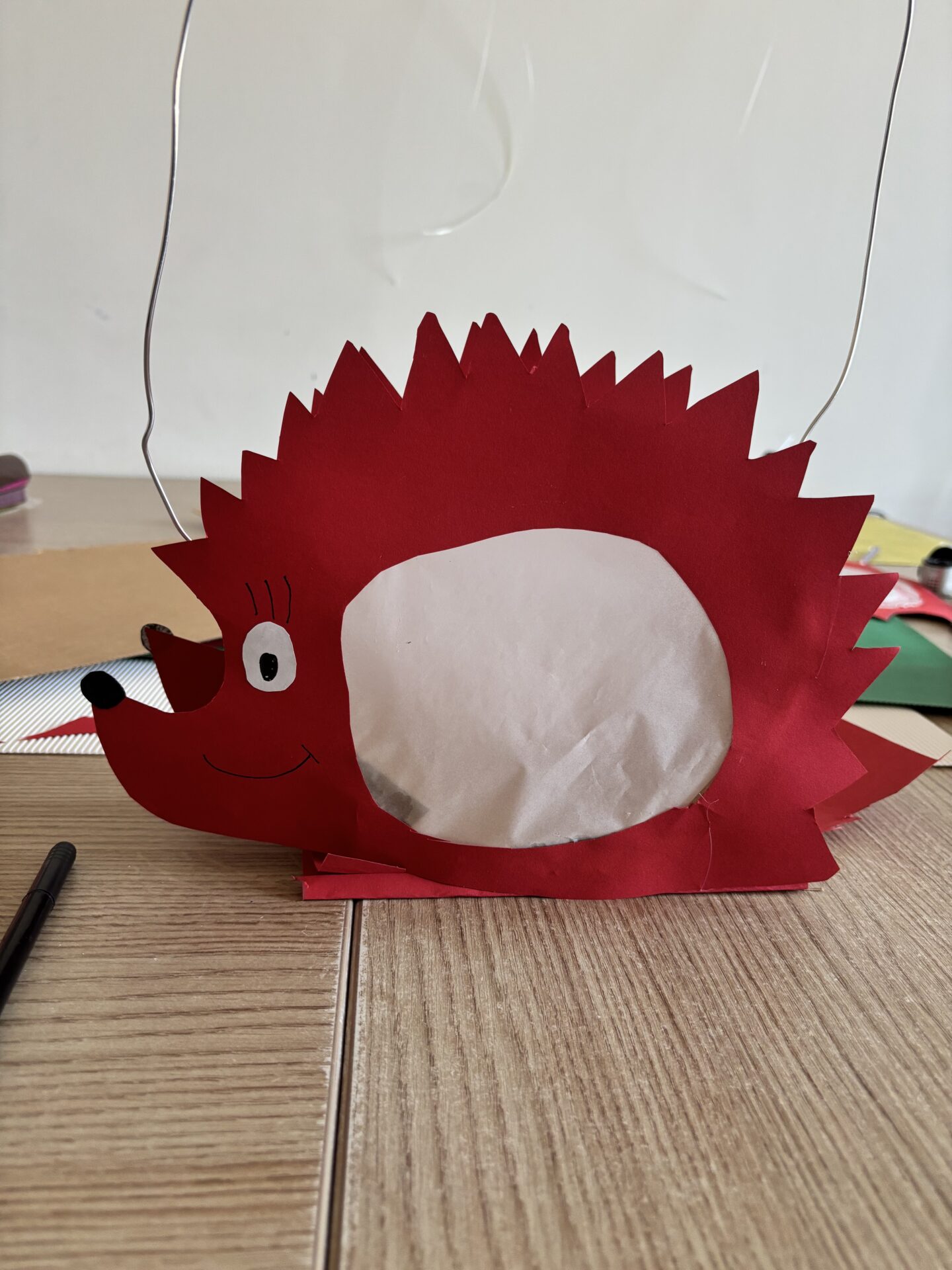 Fröhlicher Igel als Laterne Fröhlicher Igel als Laterne