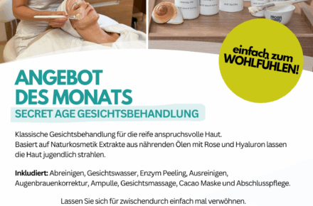 OptimaMed Revital Resort Aspach: Angebot des Monats - Gesichtsbehandlung Secret Age