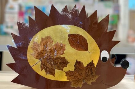 Herbstliche Dekoration in der Kinderrehabilitation Wiesing