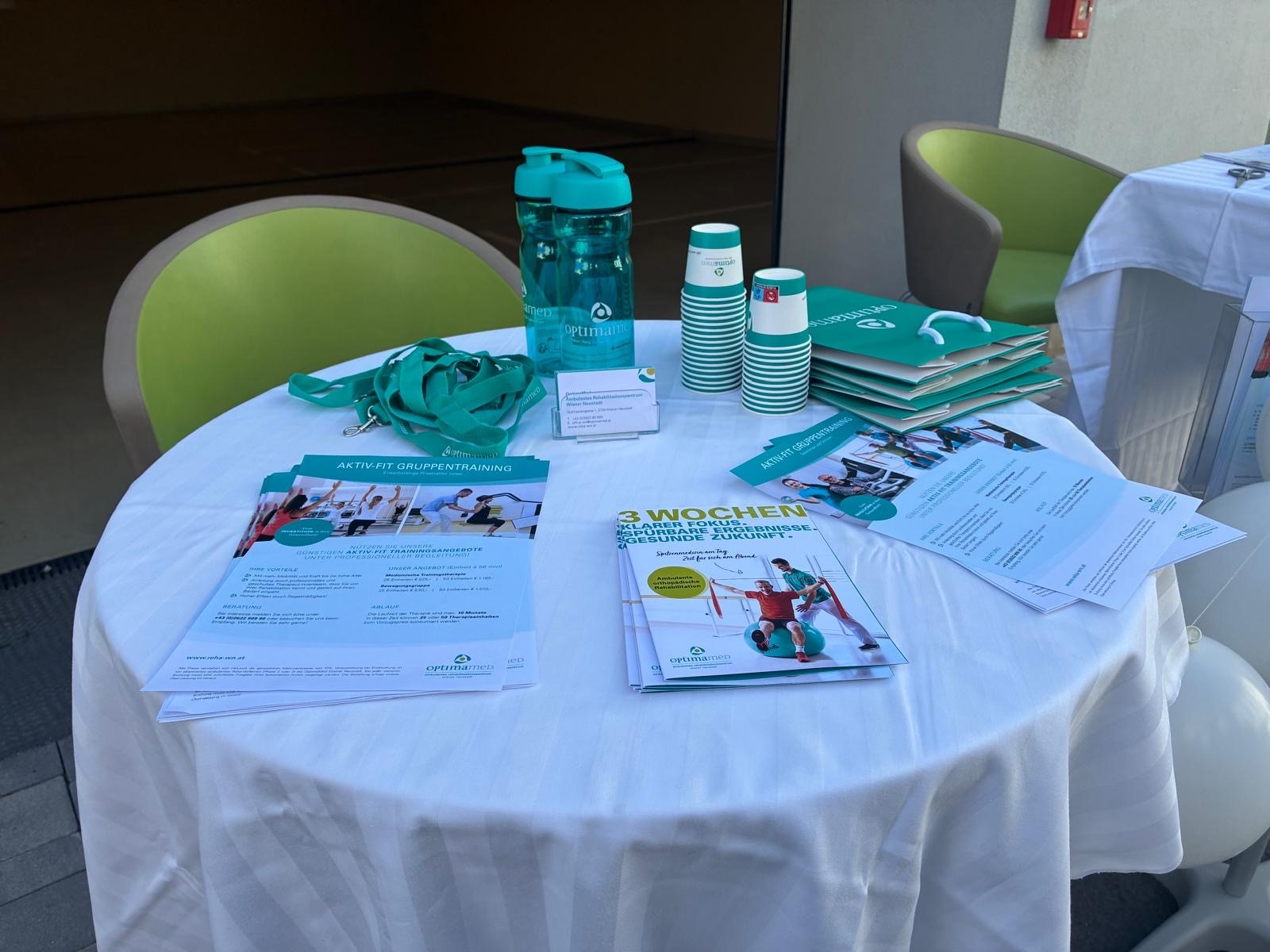 Infostand der Ambulanten Reha Wiener Neustadt Infostand der Ambulanten Reha Wiener Neustadt