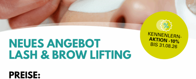 Kosmetikangebot für Lash und Brow Lifting in Aspach