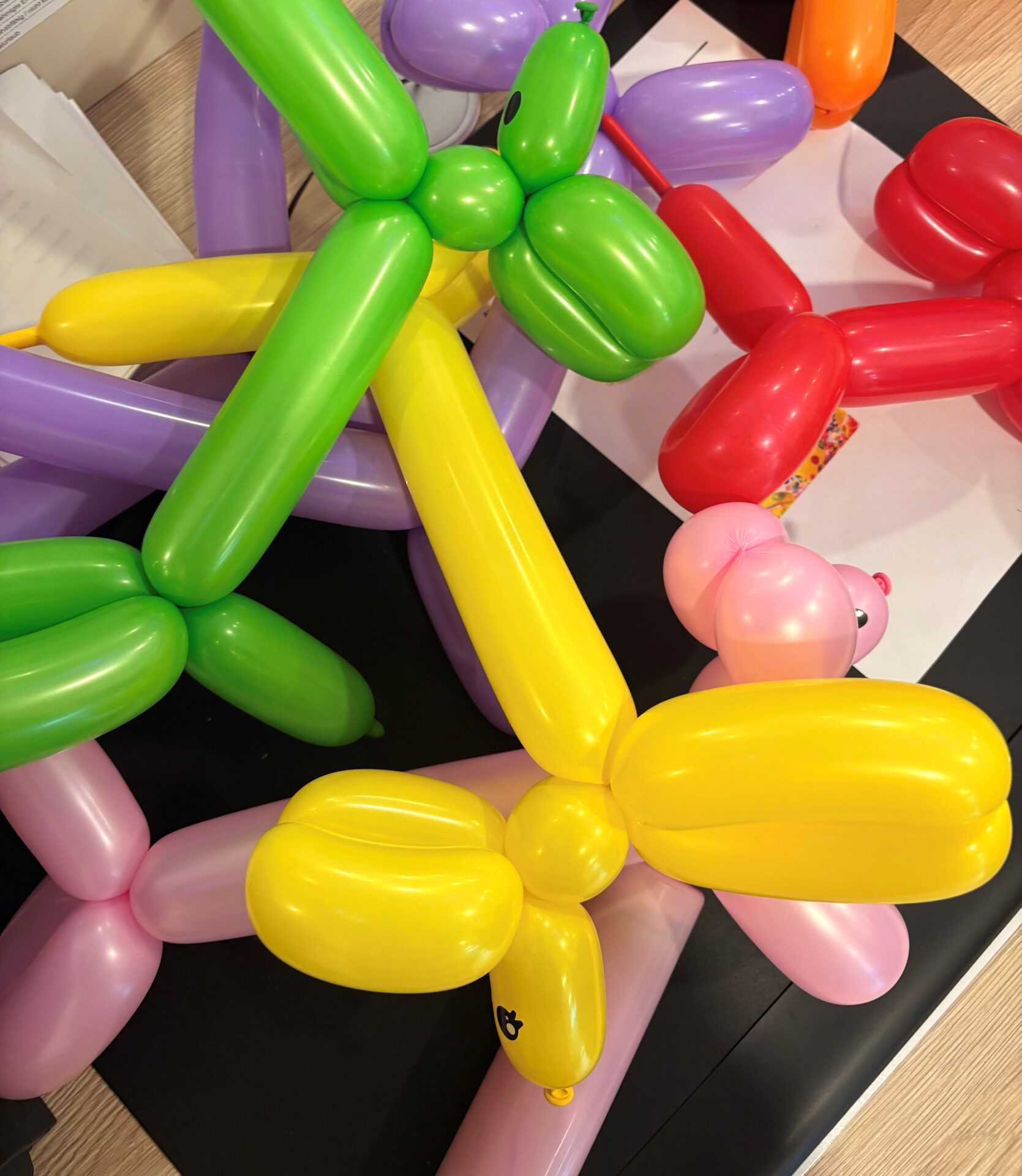 Lufthunde beim Fasching in der Kinderreha Lufthunde beim Fasching in der Kinderreha