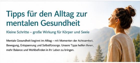 Mentale Gesundheit beginnt im Alltag