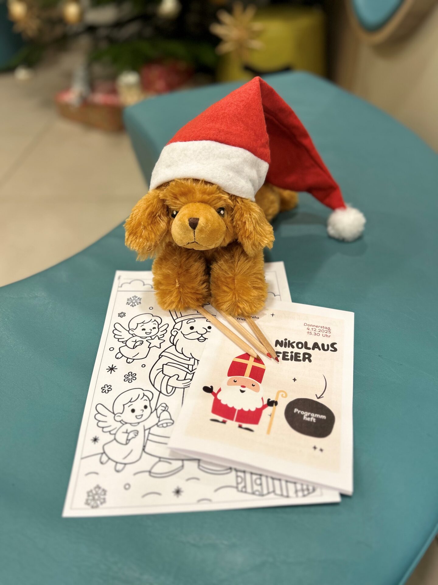 OptiWuff Nikolaus in der Kinderreha Wiesing OptiWuff Nikolaus in der Kinderreha Wiesing