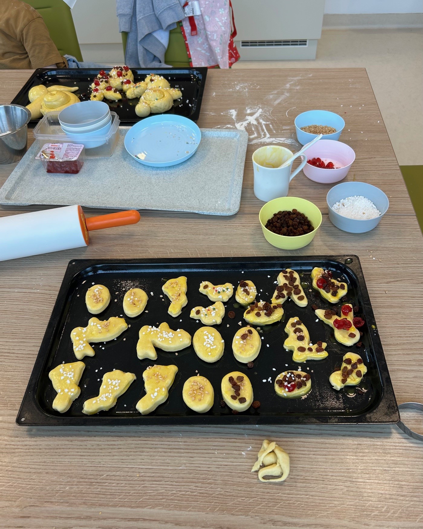 Osterbackstube in der Kinderreha Wiesing