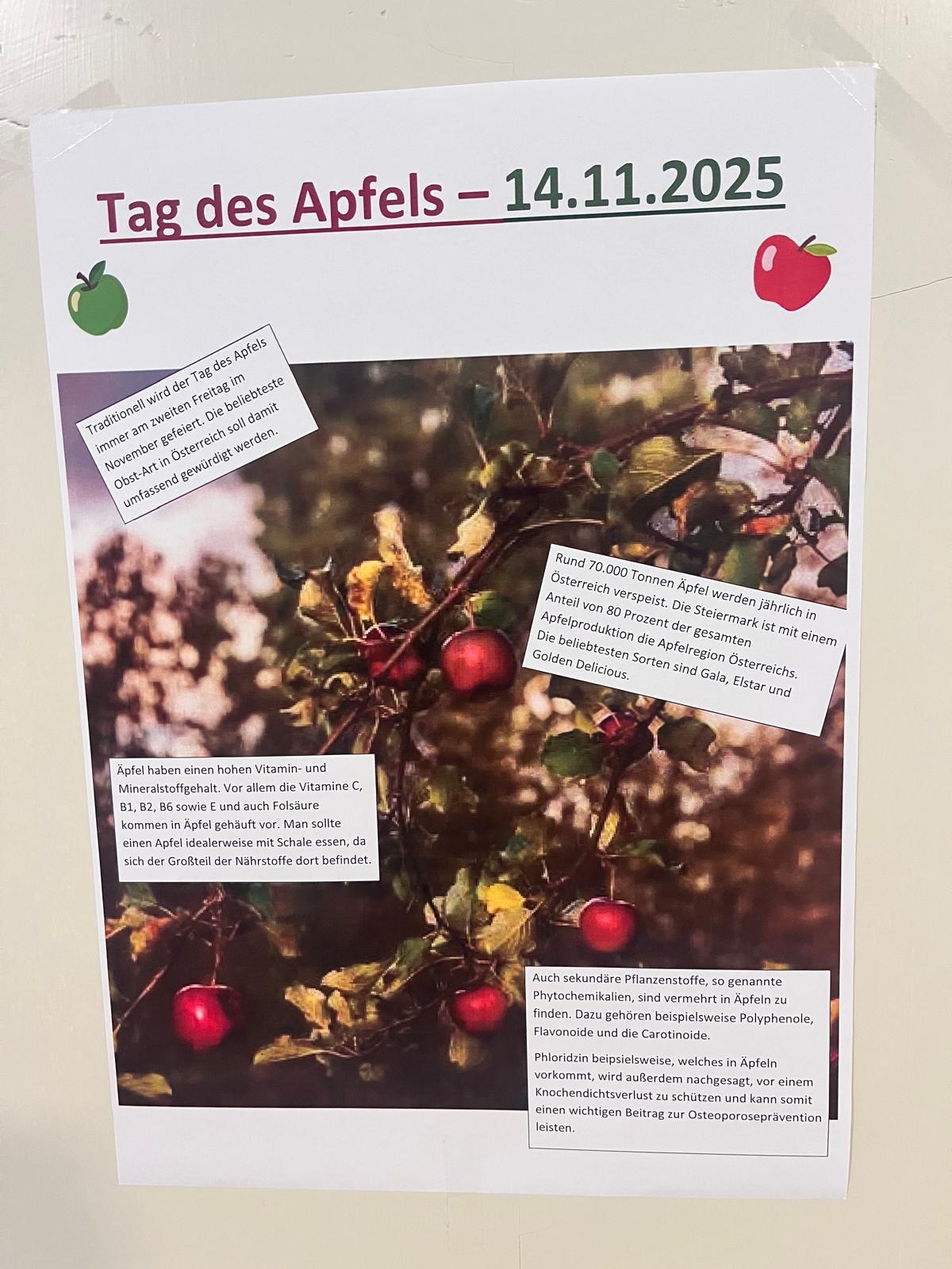 Rehazentrum Raxblick informiert über den Apfel Rehazentrum Raxblick informiert über den Apfel