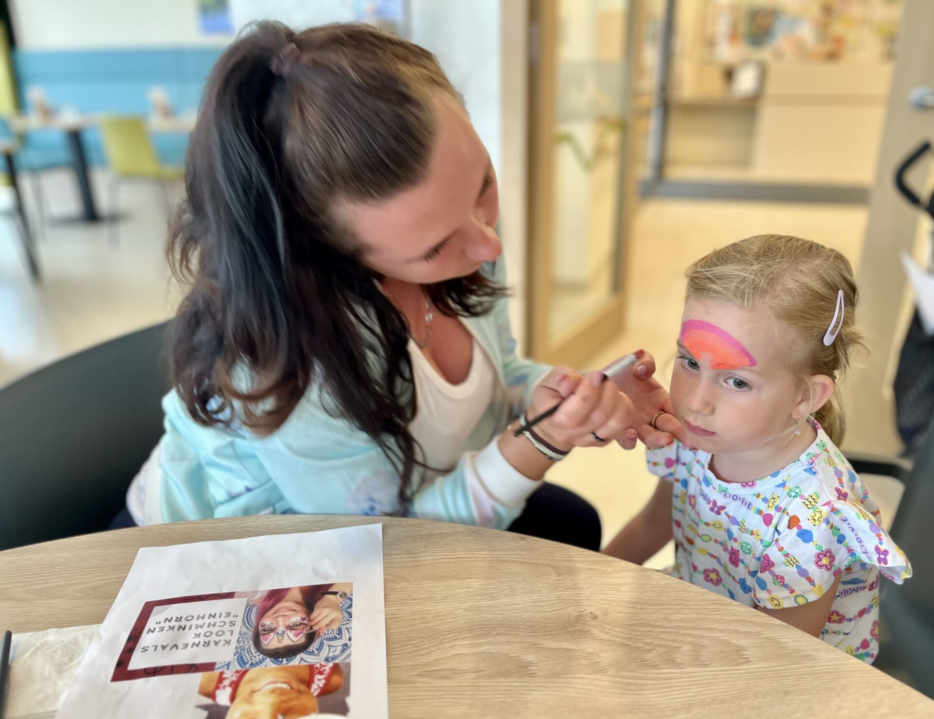 Schminken für Kinder im Rehazentrum Schminken für Kinder im Rehazentrum