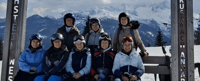 Skitag des Pflegeteams von OptimaMed Bad Wimsbach