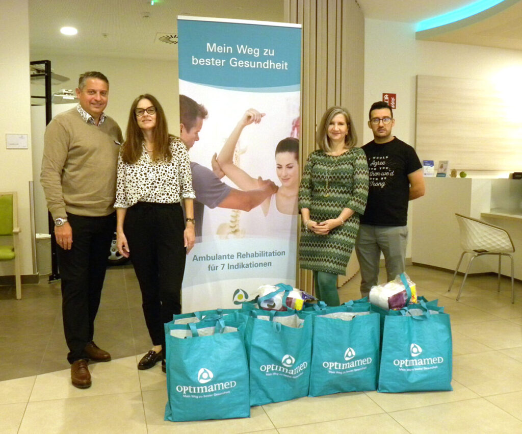 OptimaMed spendet für den Sozialmarkt in Wiener Neustadt OptimaMed spendet für den Sozialmarkt in Wiener Neustadt