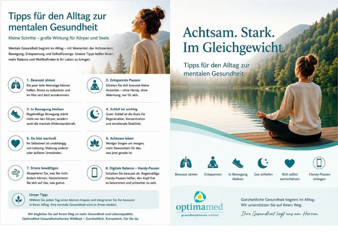 Tipps für den Alltag zur mentalen Gesundheit Tipps für den Alltag zur mentalen Gesundheit