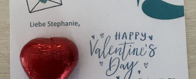 Valentinstag - Grußkarten für Mitarbeiterinnen